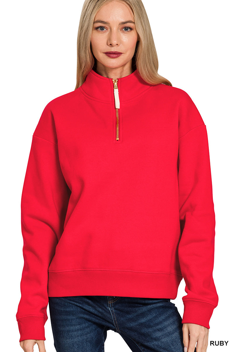 Half Zip Sweatshirt