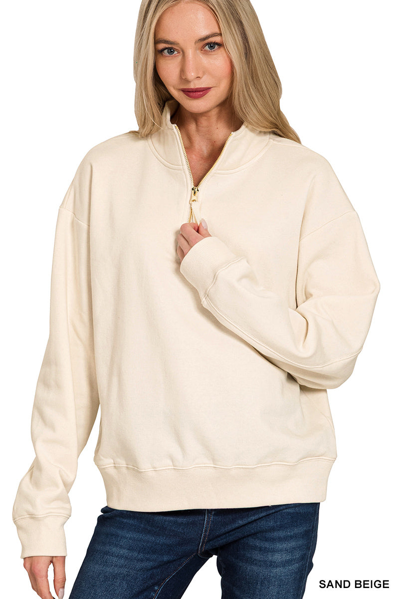Half Zip Sweatshirt
