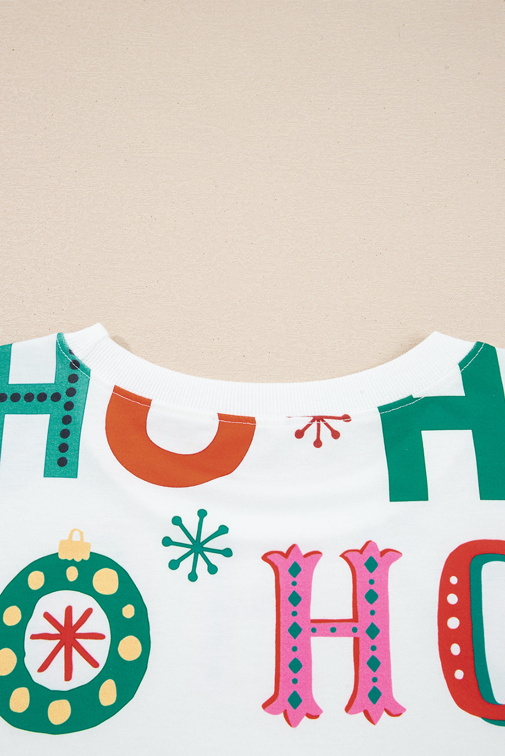 White Plus Size Christmas Lounge Set