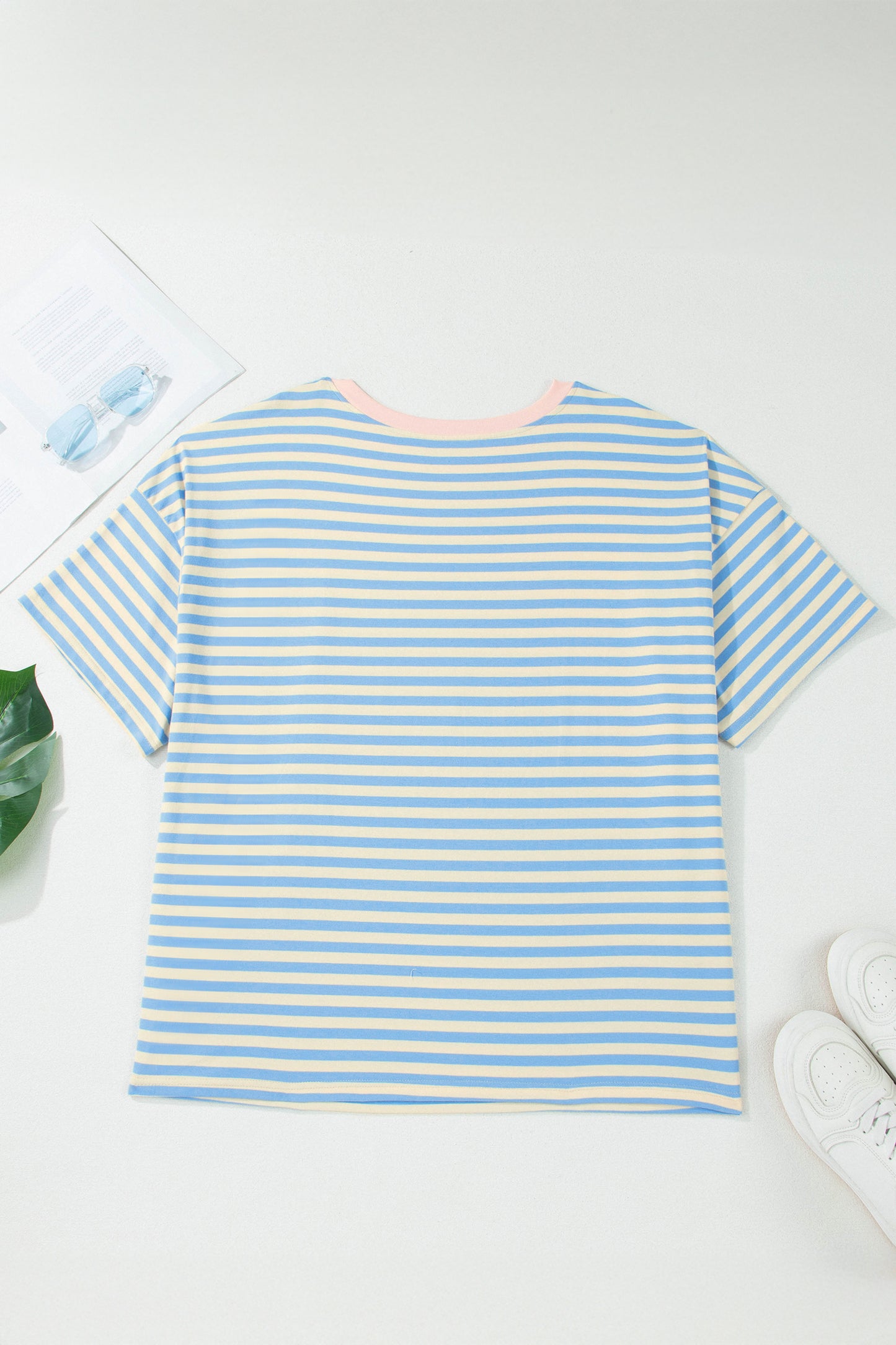 Sky Blue Stripe Tee