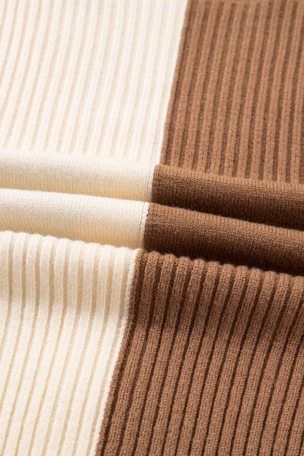 Checkered Cardigan Sweater