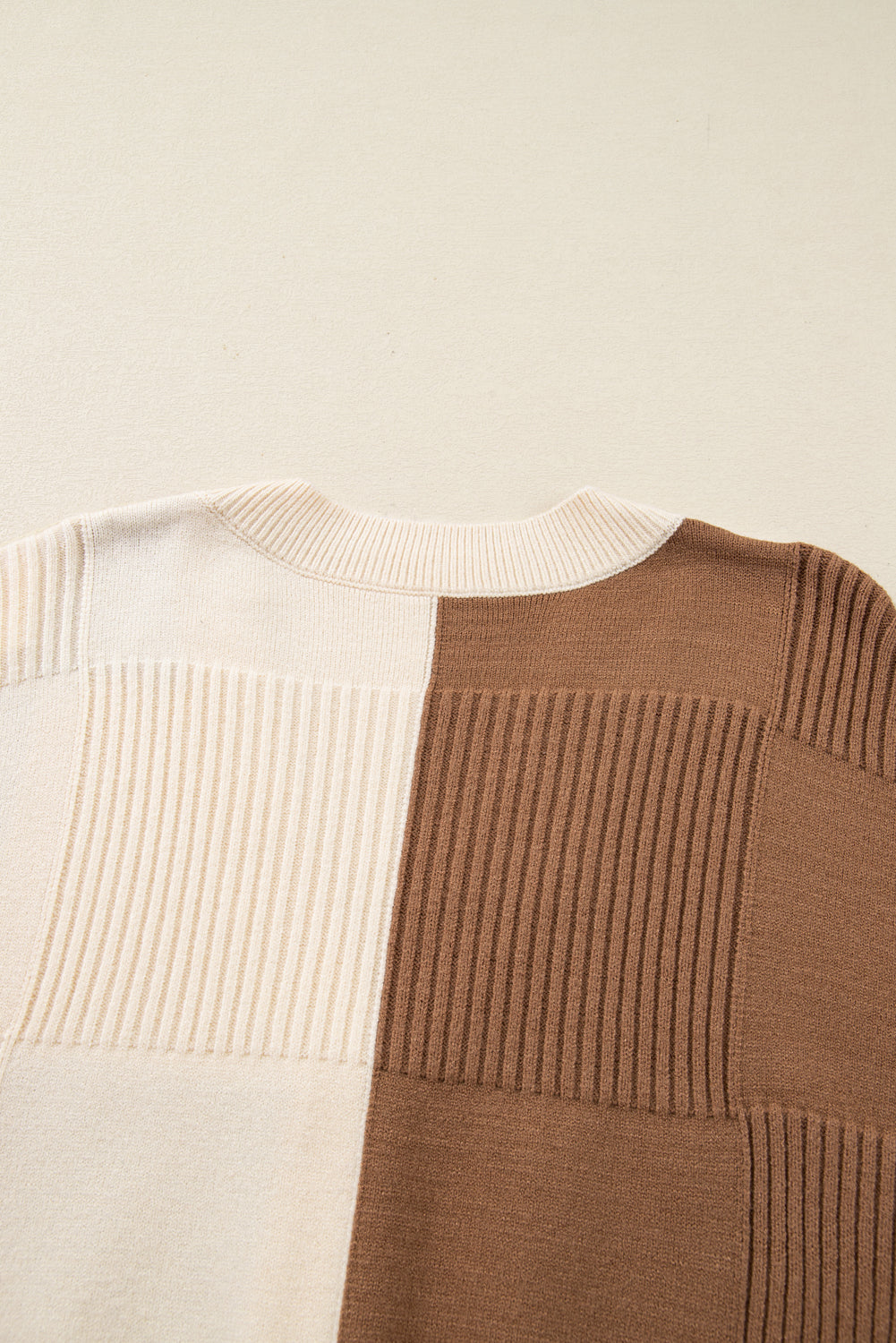 Checkered Cardigan Sweater