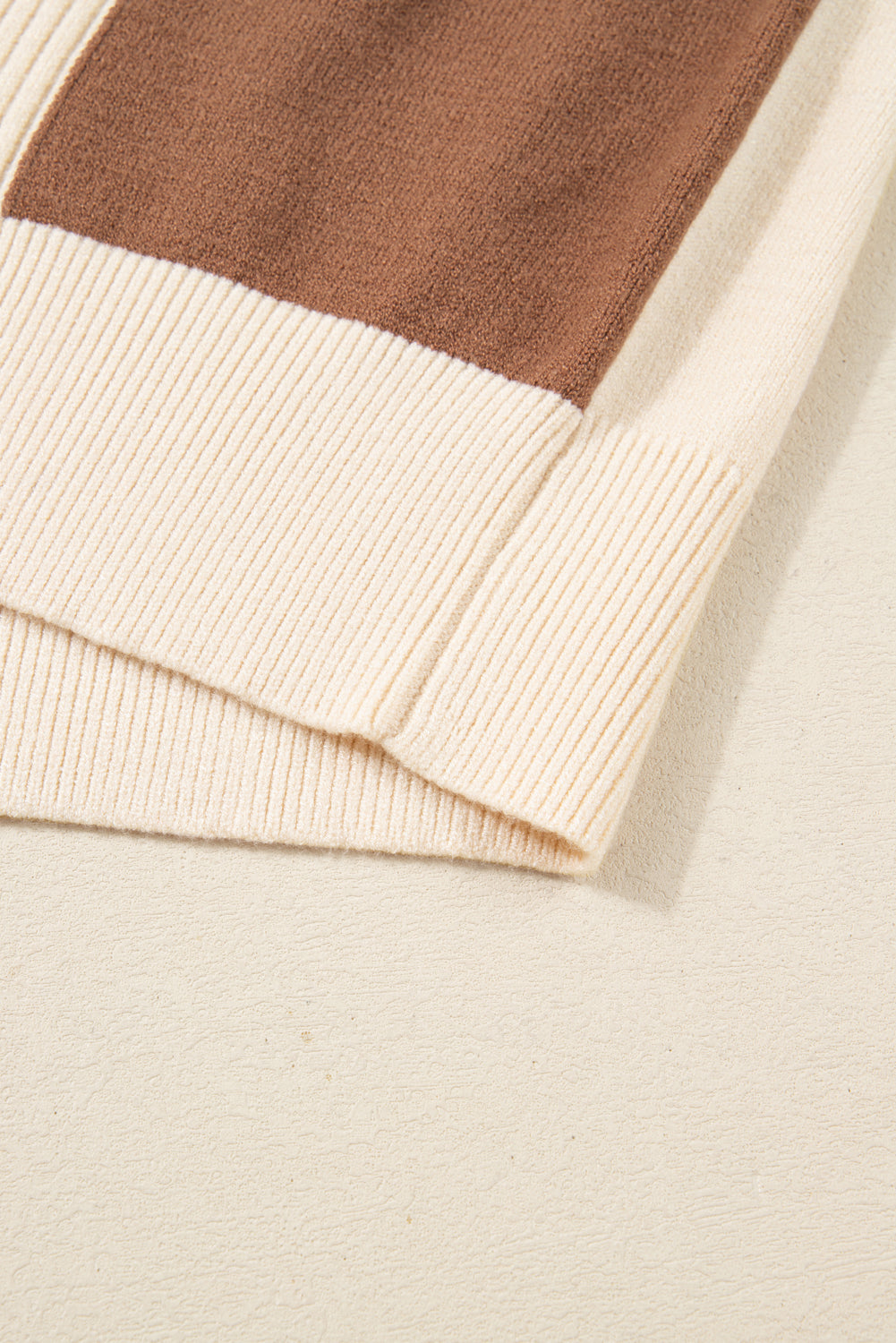 Checkered Cardigan Sweater