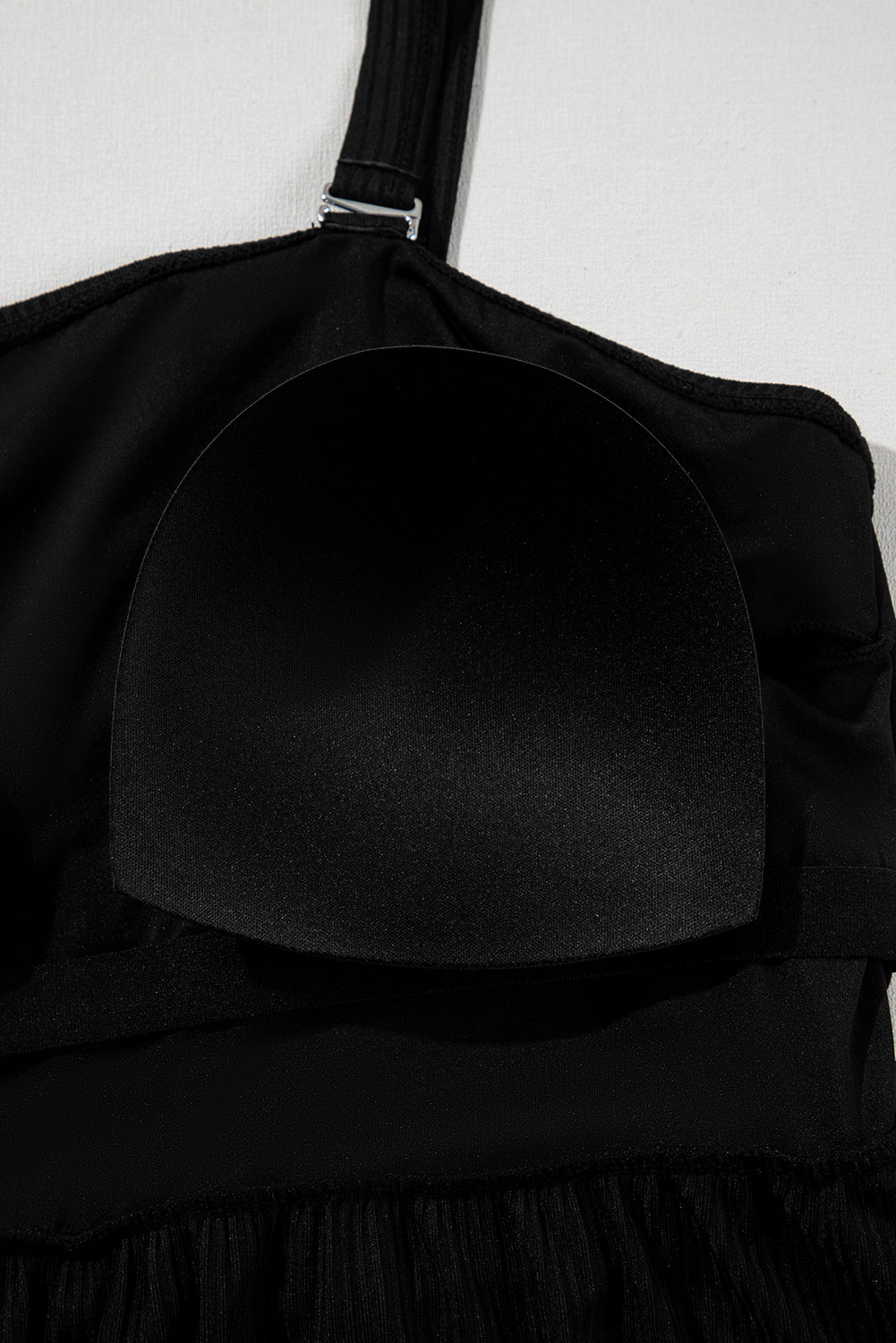 Black Textured Plus Swim Dress