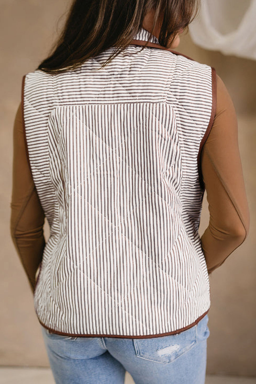 Quilted Snap Button Vest