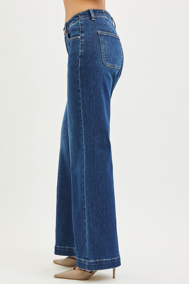 Risen MR Wide Leg Jeans