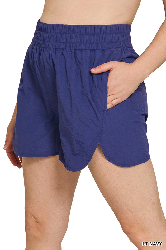 Plus Windbreaker Running Shorts