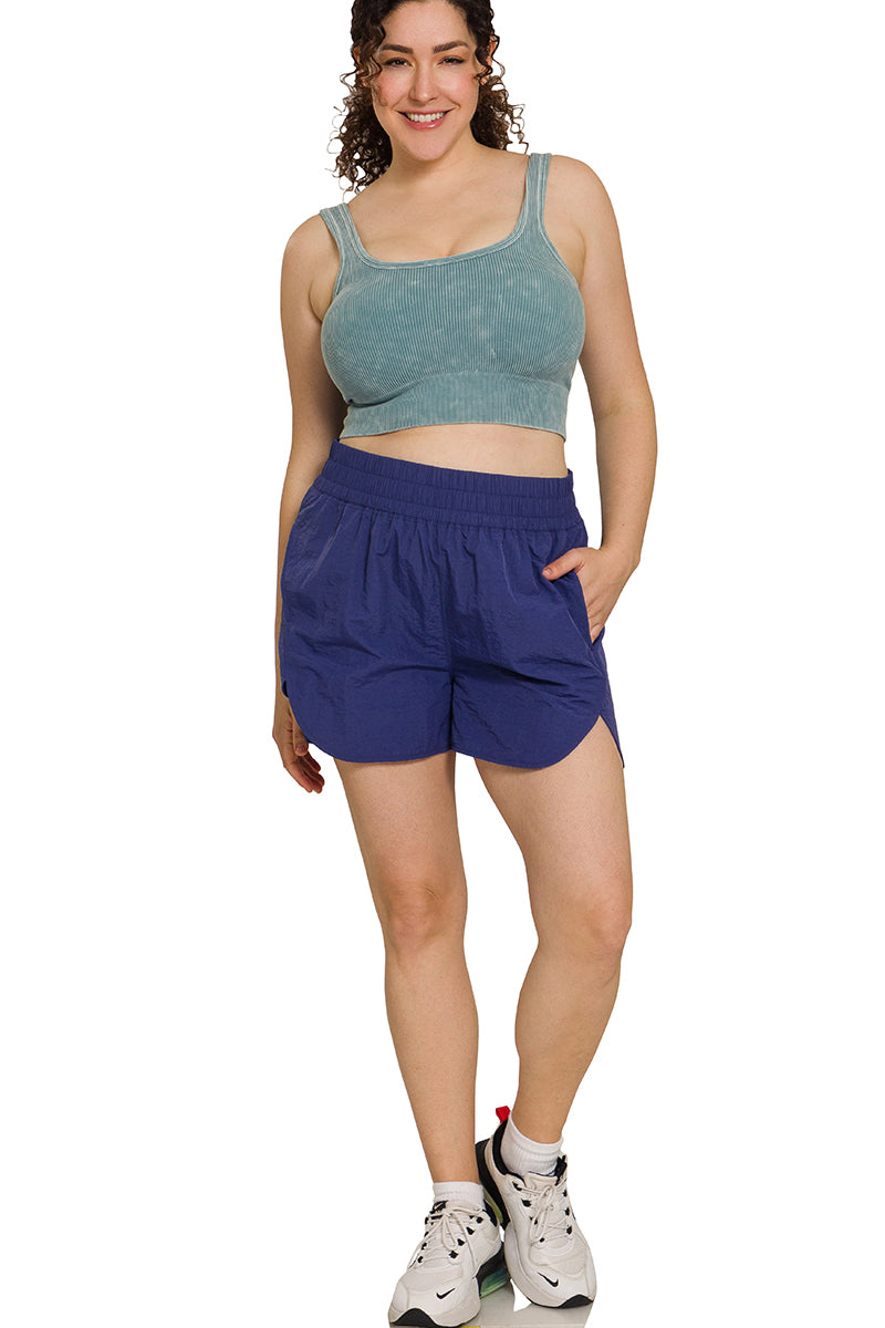 Plus Windbreaker Running Shorts