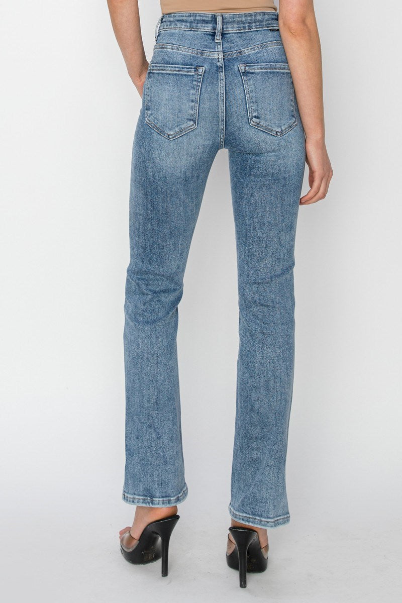 Risen High Rise Relaxed Side Slit Jeans