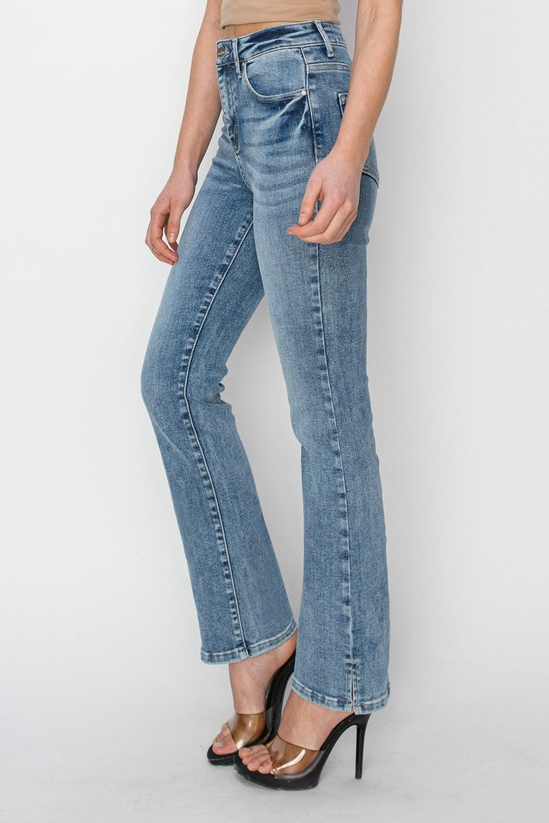 Risen High Rise Relaxed Side Slit Jeans
