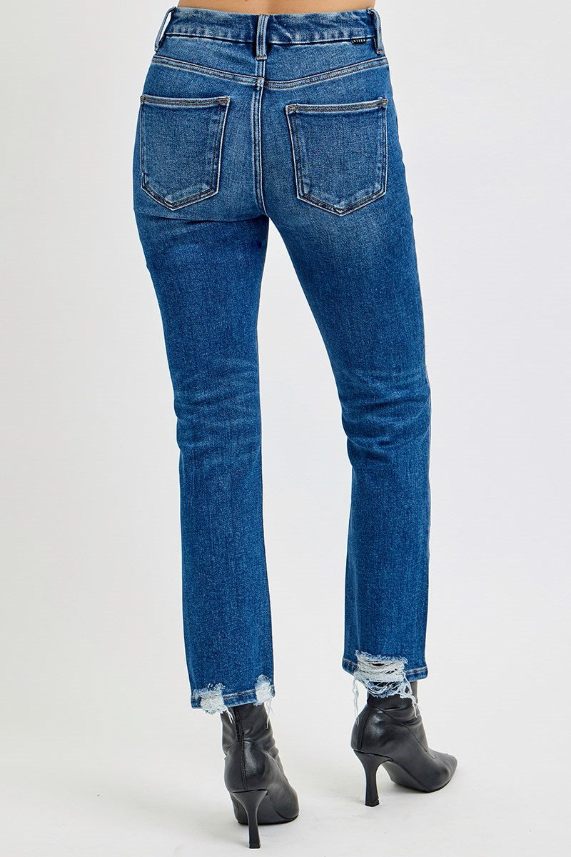 Risen HR Crop Straight Jeans