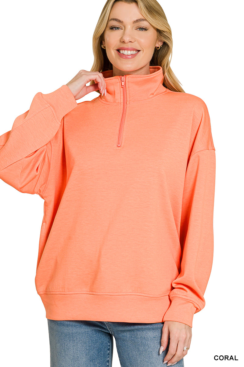 Scuba half zip