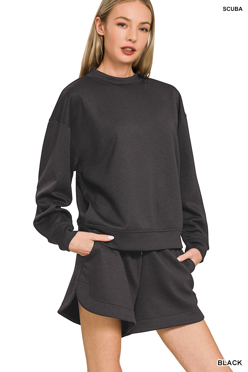 Scuba pullover & shorts set