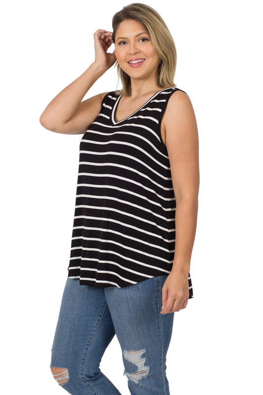 Plus V-neck Tank