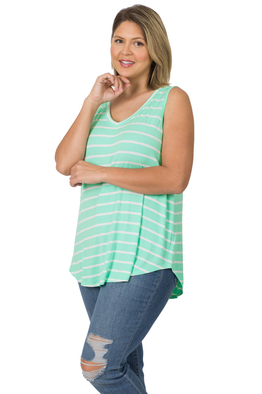 Plus V-neck Tank