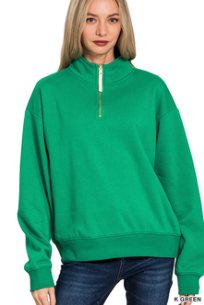 Fleece Half Zip Sweatshirt
