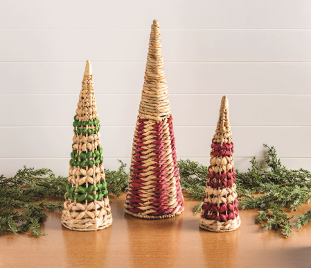 Woven Cone Tree Set
