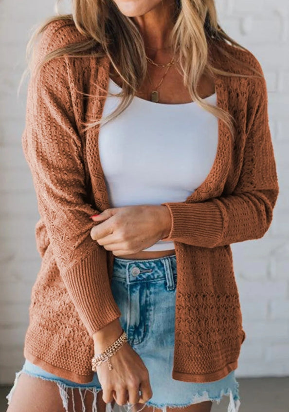 Hollow Knit Cardigan