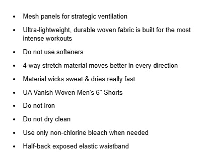 UA Vanish Woven