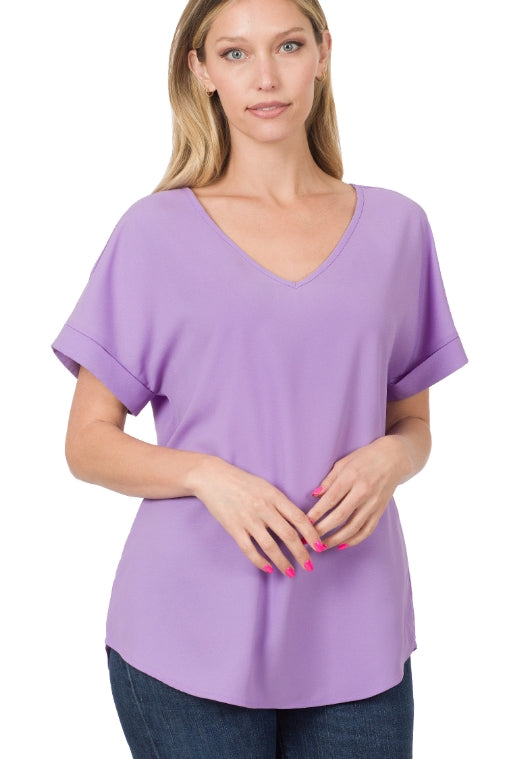 Lavender V-Neck