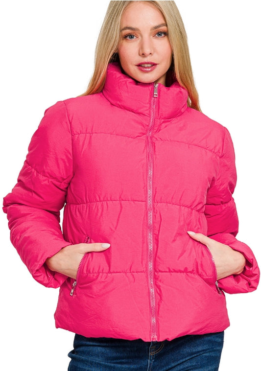 Pink Puffer Jacket