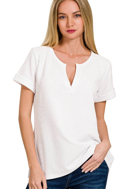 White Waffle Top