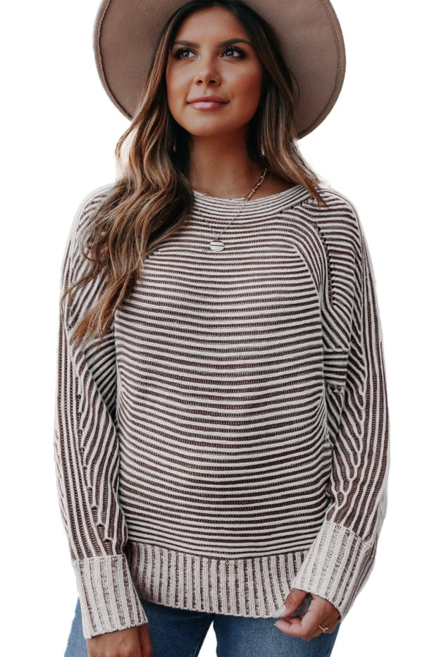 Boat Neck Baggy Sweater
