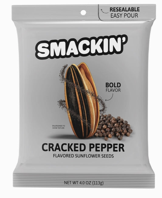 Cracked Pepper SMACKIN' Sunflower Seeds