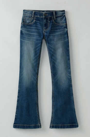 Girls Violet Medium Stone Jeans