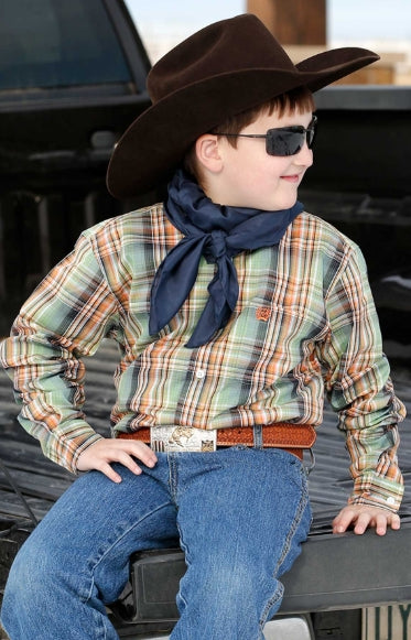 Boys Long sleeve Plaid