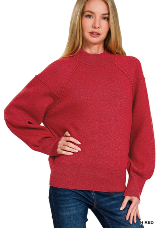 Mock neck sweater