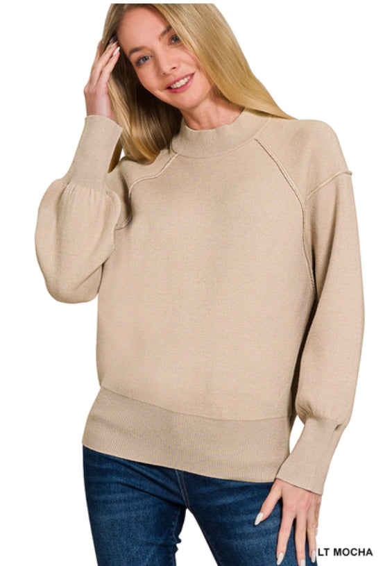 Mock neck sweater