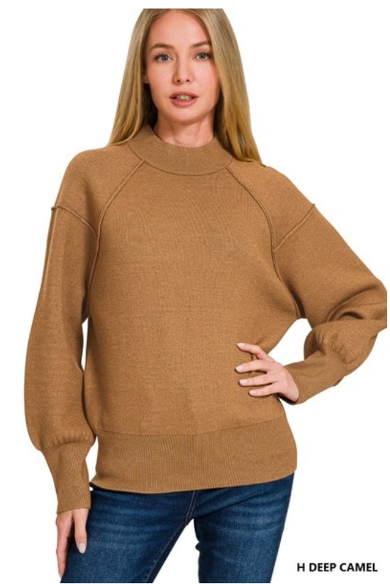 Mock neck sweater