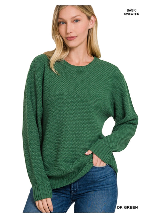 Round neck sweater