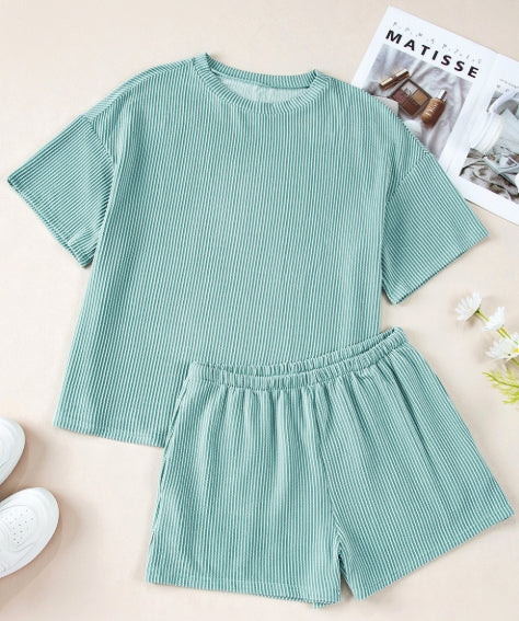 Iceland Blue Ribbed Set