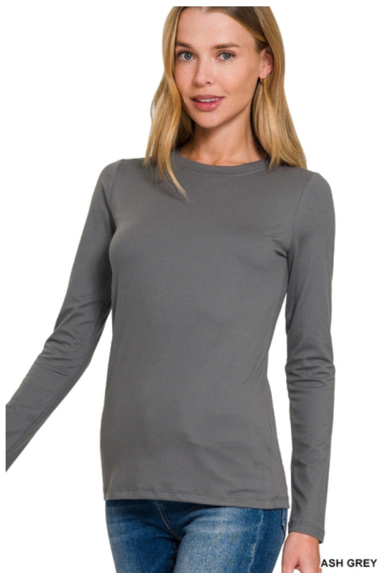 Round Neck Long Sleeve