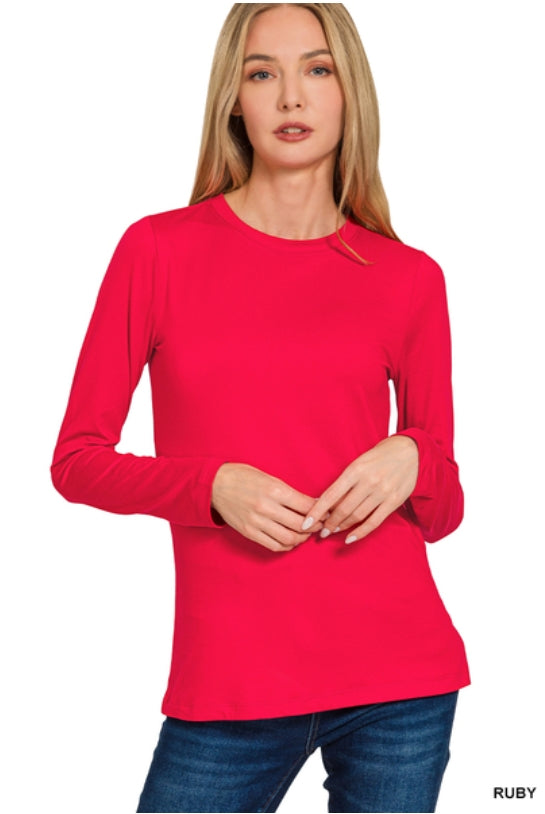 Round Neck Long Sleeve