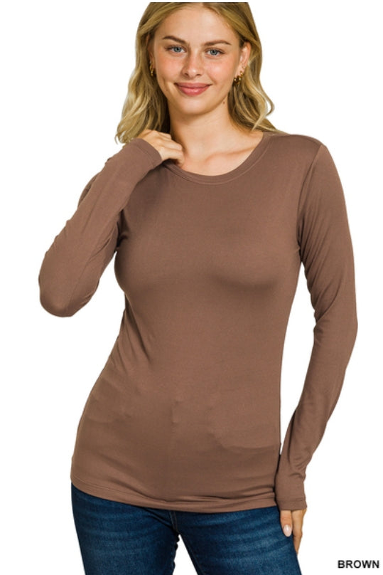 Round Neck Long Sleeve