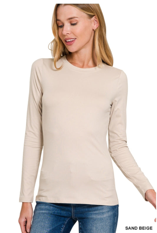 Round Neck Long Sleeve