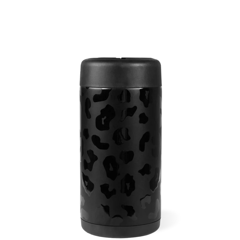 Black Leopard Can Cooler