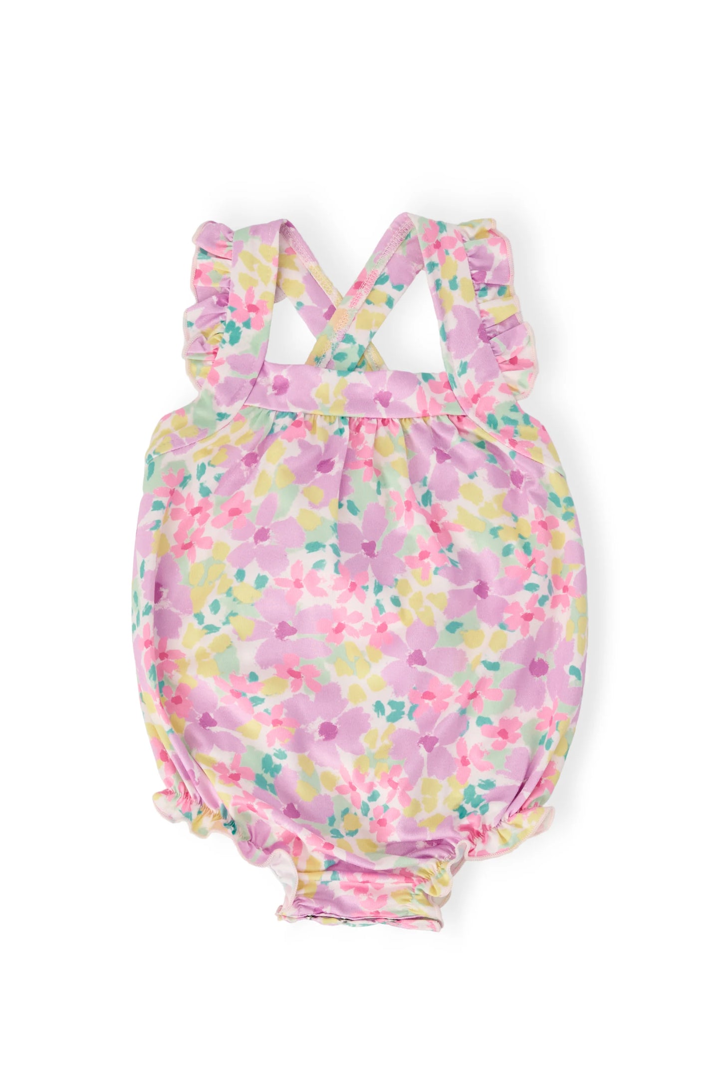 Watercolor Ruffle Romper