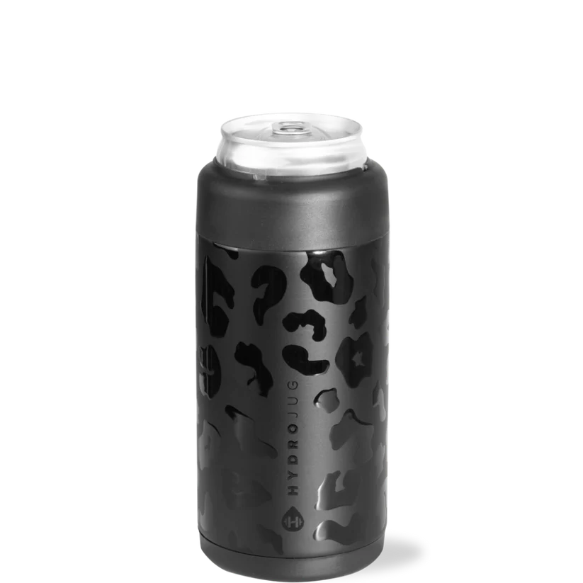 Black Leopard Can Cooler