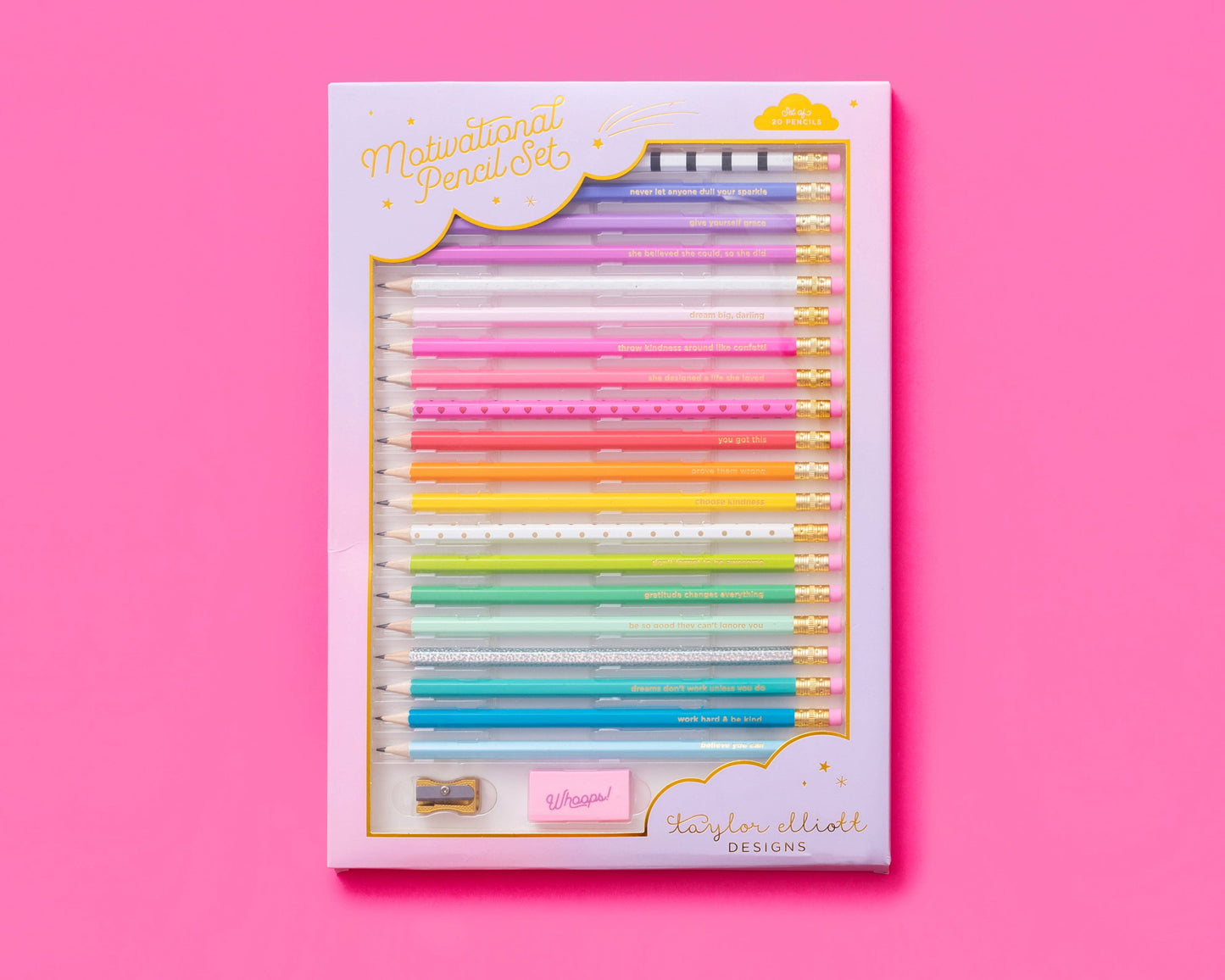 Pencil Set - Motivational - 22 Pcs