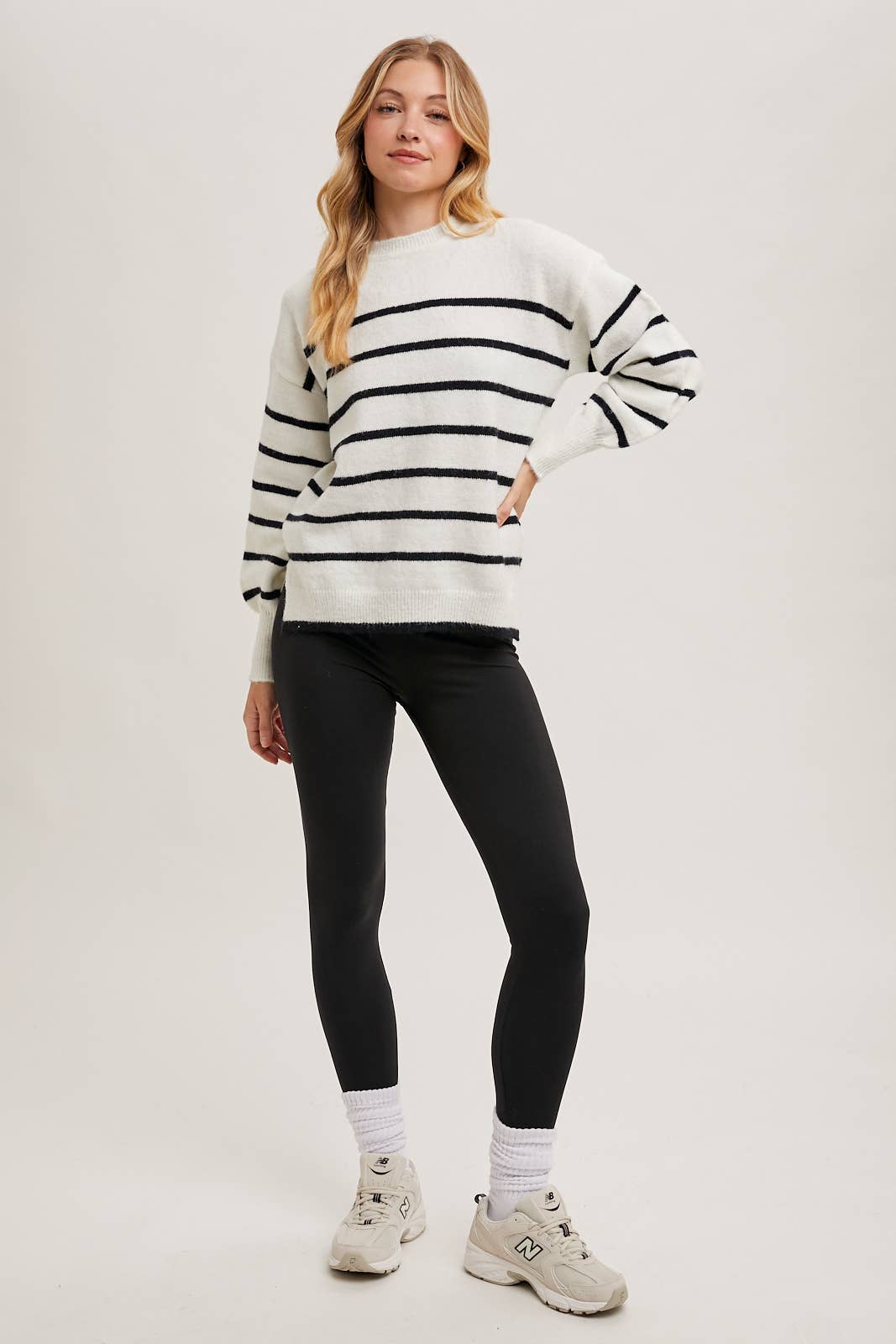 STRIPED KNIT SWEATER