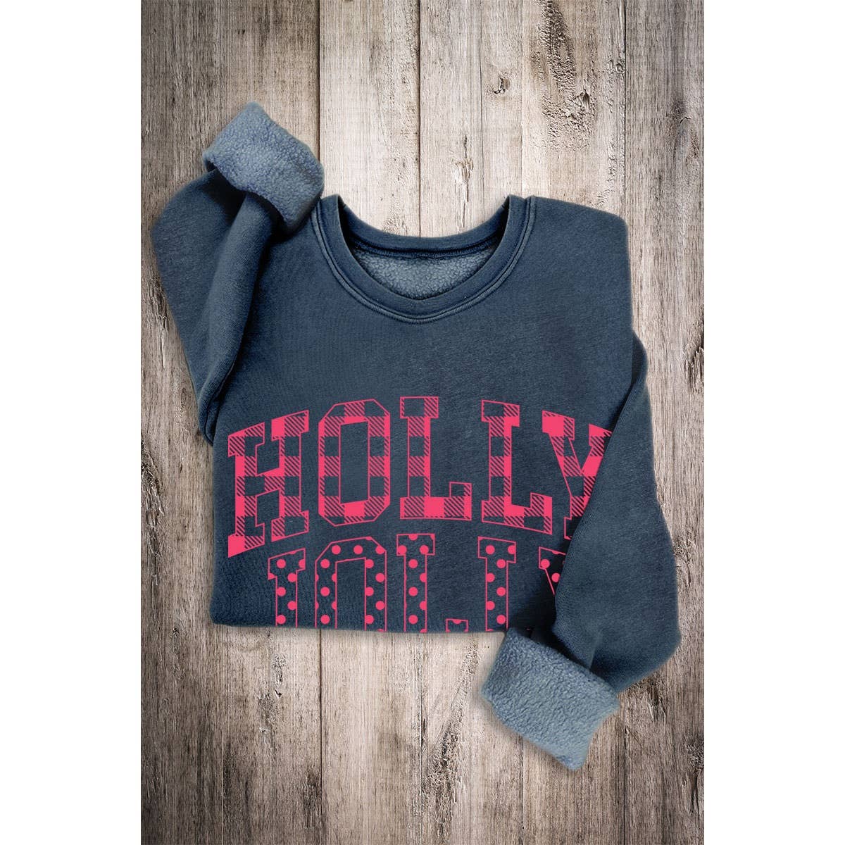 HOLLY JOLLY MINERAL SWEATSHIRTS: DUSTY GREEN