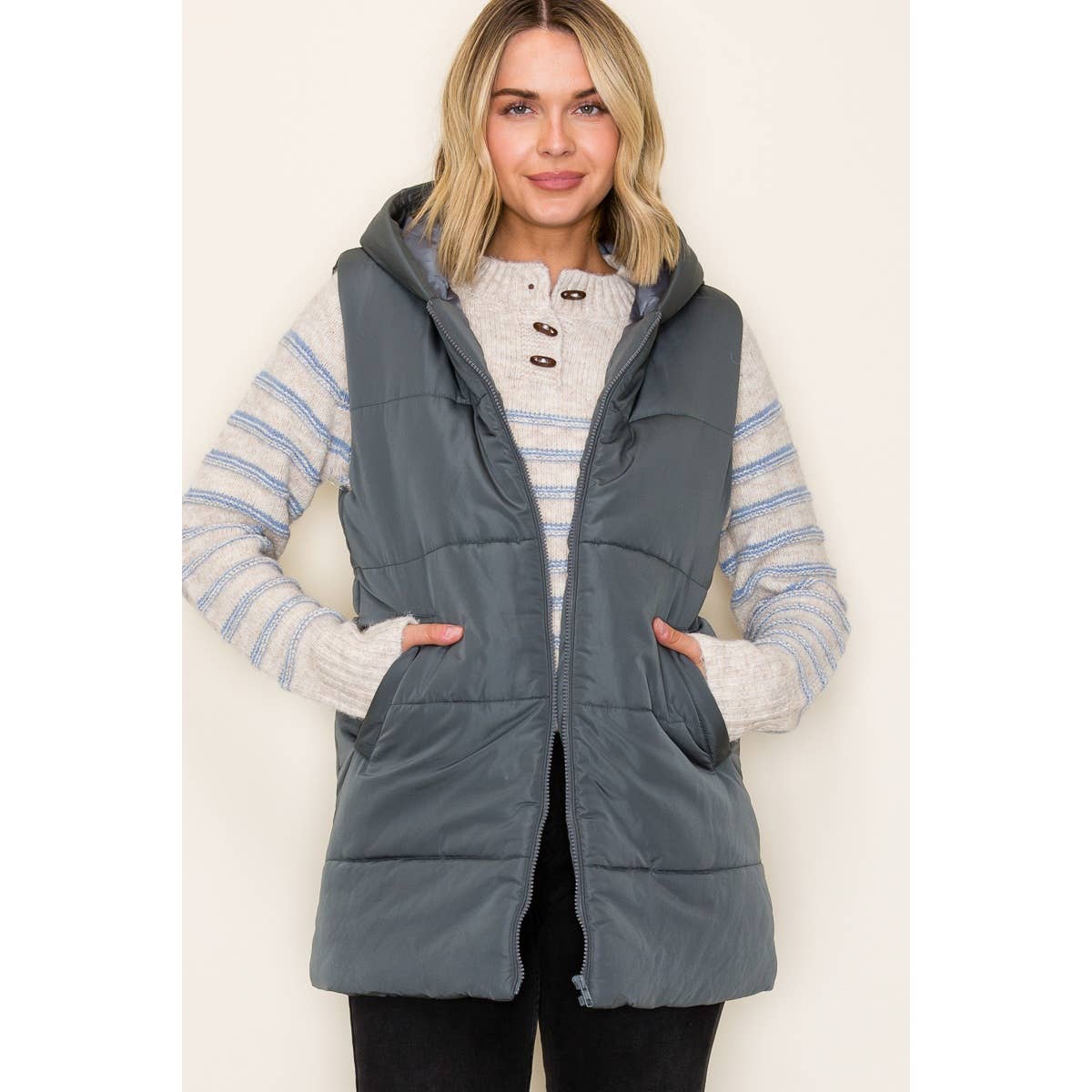 Hooded Puffer Vest
