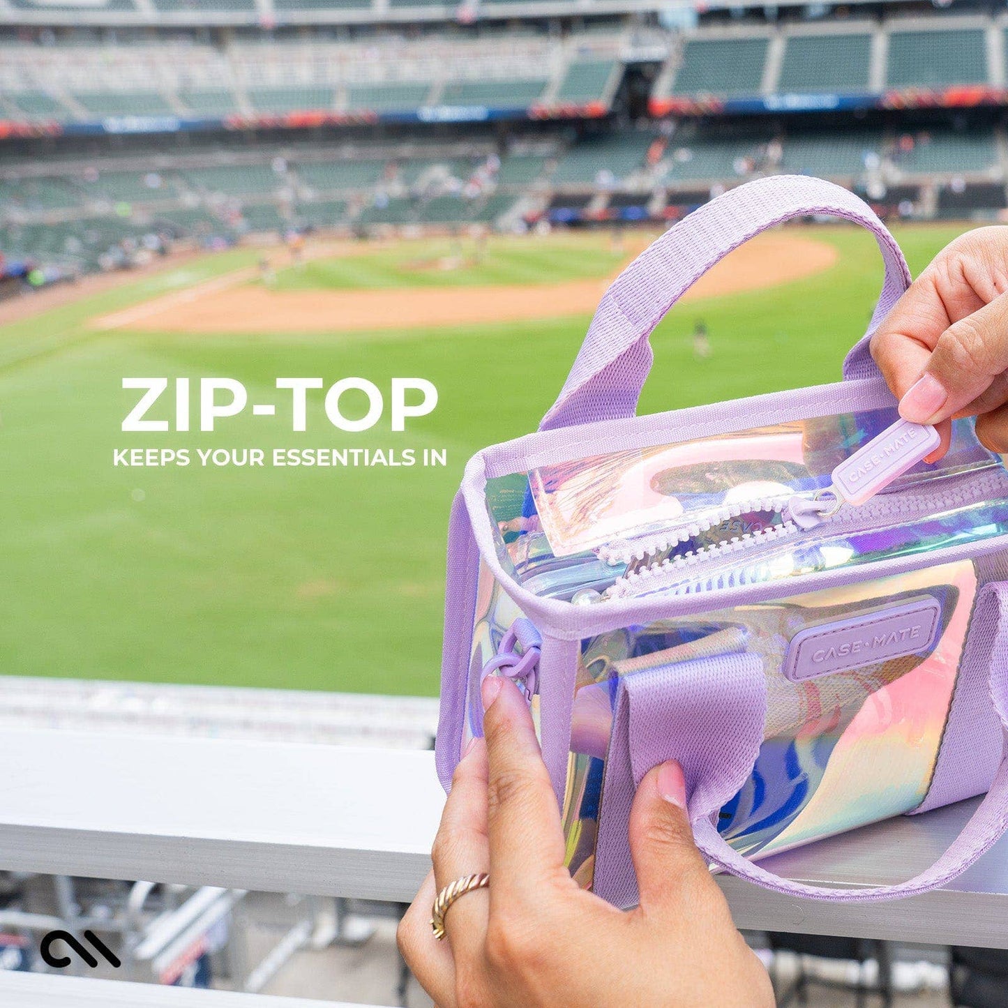 Case-Mate Clear Stadium Bag: Midnight Black