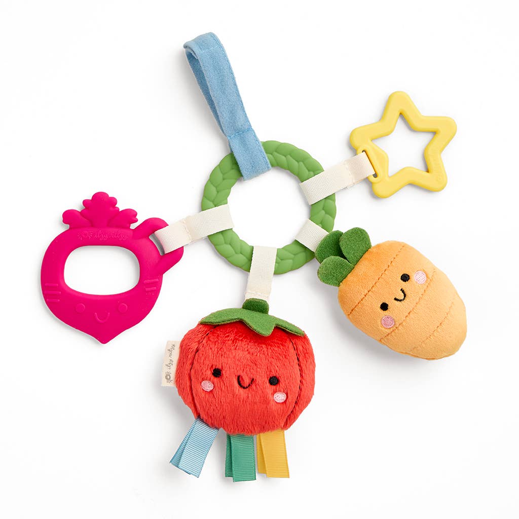 Bitzy Busy Ring™ Teething Activity Toy: Farm