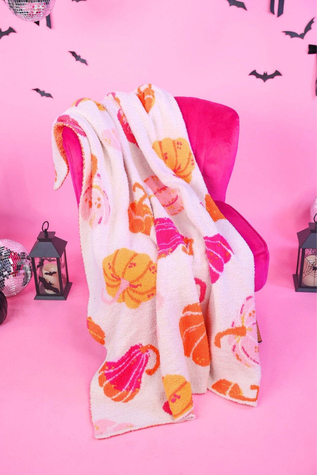 Blushing Pumpkins Blanket: Multi / One Size
