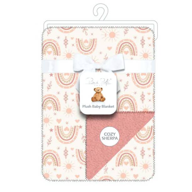 Super Soft Reverse side Cozy Sherpa Plush Baby Blanket